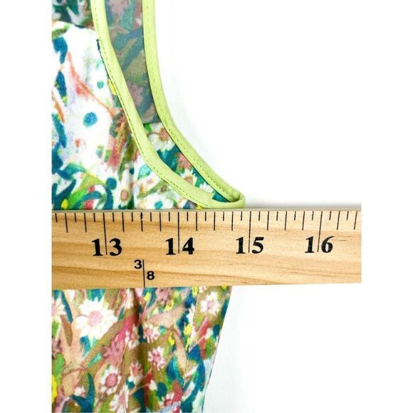 O’2nd Barney’s New York Floral Spring Bright Pocket Mini Dress Cotton Blend Size - Picture 9 of 10